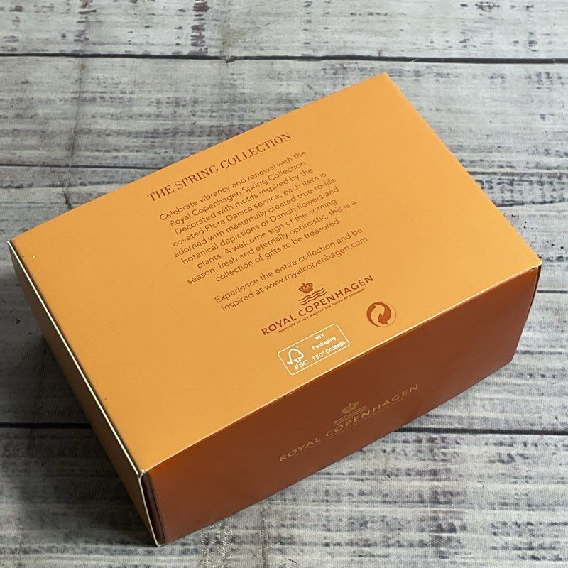 NOB Royal Copenhagen Spring 2024 Marigold 2 Pc. Collectible Porcelain Egg Set