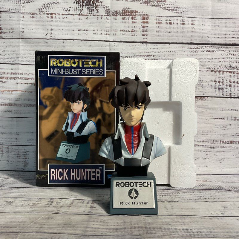 VTG. 2002 Robotech Mini Bust Series Rick Hunter 6.5" Toynami Anime Collectible
