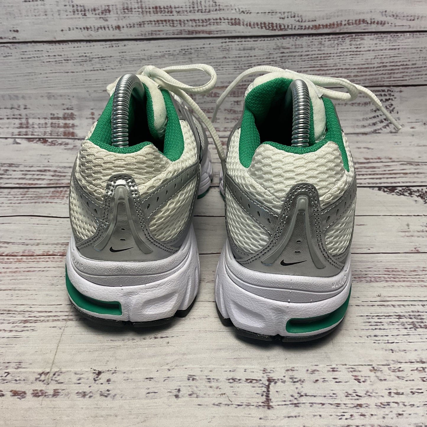 Nike Air Max Moto 2K White Silver Green Sneaker Shoe Women 9