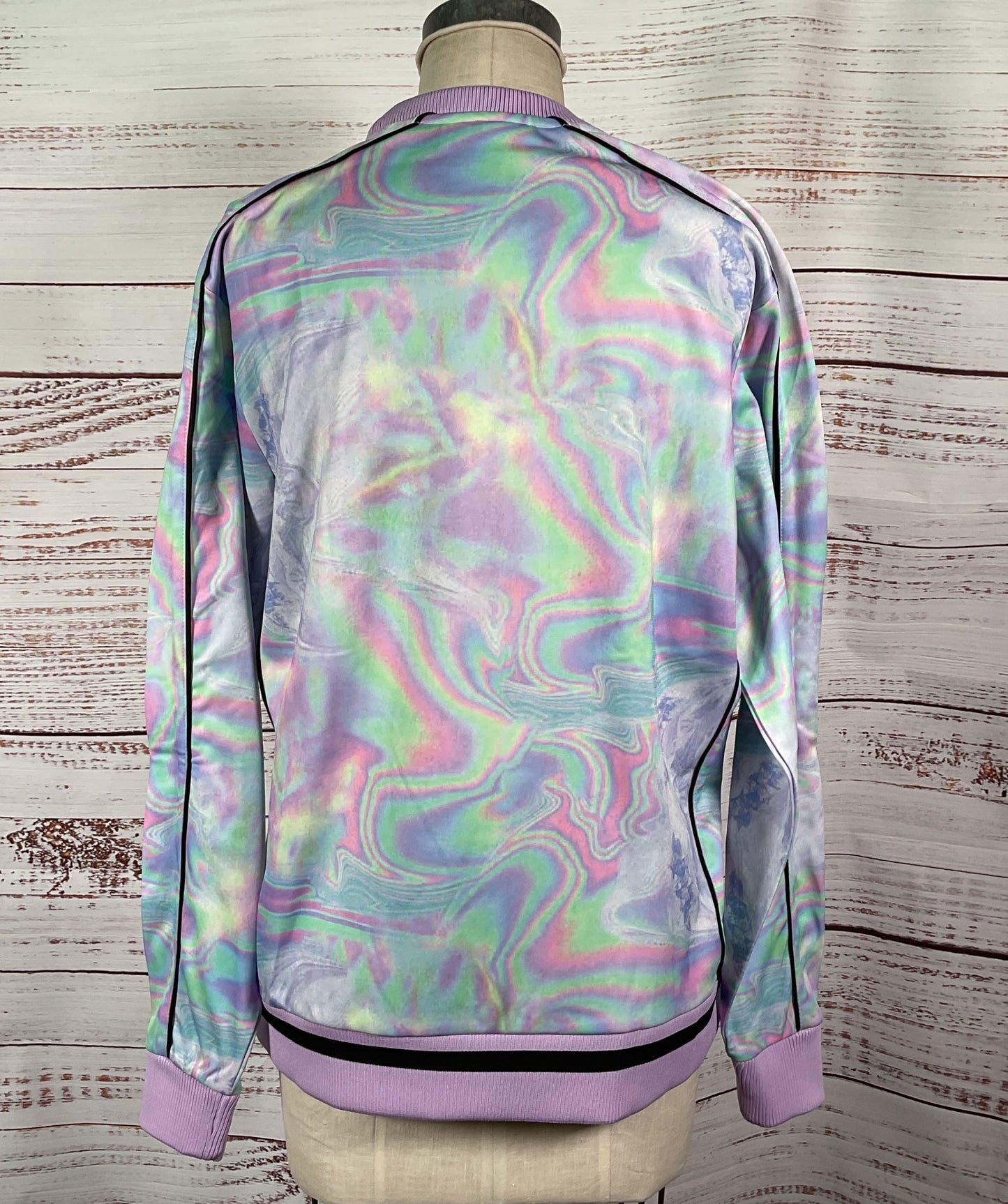 Fila Men's Iridescent Fleece Ridge Crew Sweatshirt Multicolor M