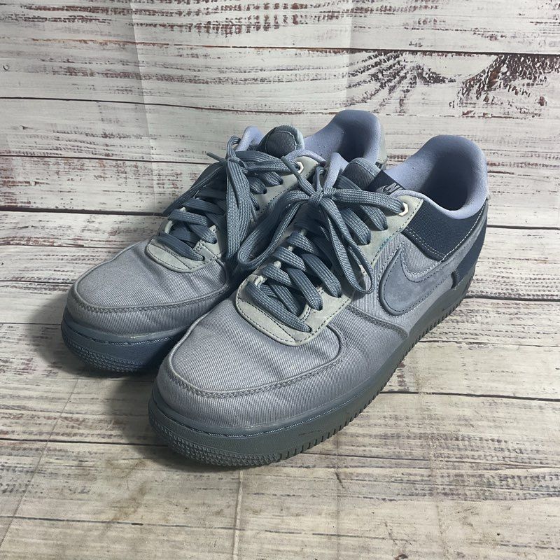 Nike Air Force 1 Premium Ashen Slate Dark Blue Low Sneaker Casual Shoe Men's 9