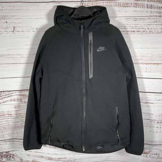 Nike Down 800 Aeroloft Reversible Tech Fleece Full Zip Black Hoodie Men's Size L