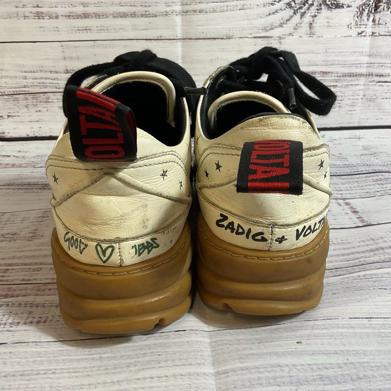 ZADIG & VOLTAIRE Blaze Crush Women's White Sneakers- SZ 38