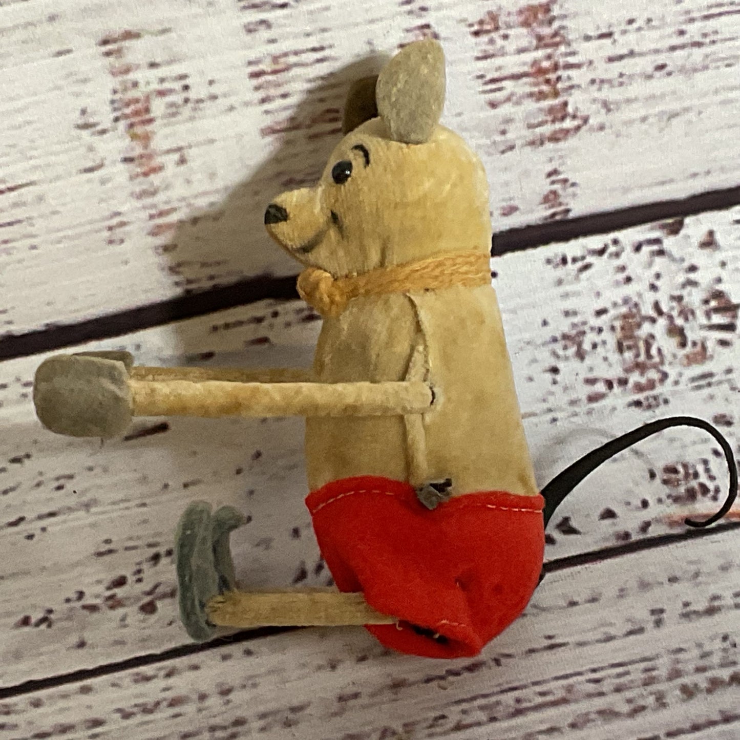 ANTIQUE SCHUCO Tumbling Jolly Mouse Windup Toy- (NO KEY- DOESN'T WORK- AS-IS)