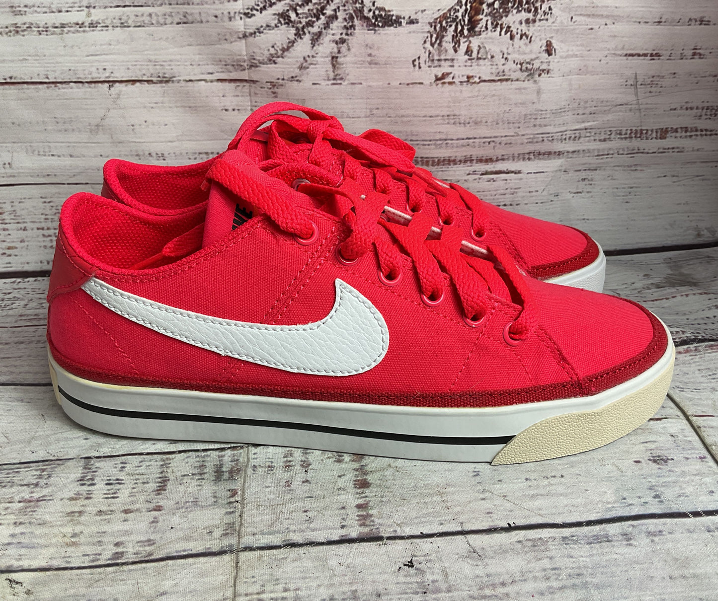 Nike Court Legacy Canvas Sneakers Siren Red 7