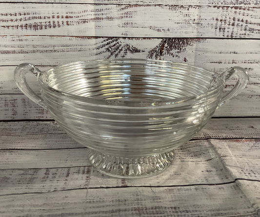 Anchor Hocking 9" Manhattan Glass Footed Fruit Bowl Clear