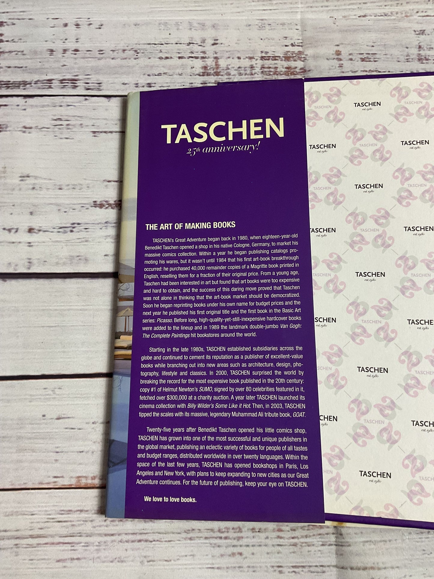 Spa Taschen Book 25th Anniversary