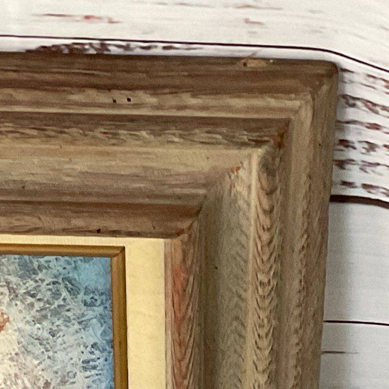 Signed BILL LONG Netherlands Aztec Colorful Painting- FRAMED 31" X 27"