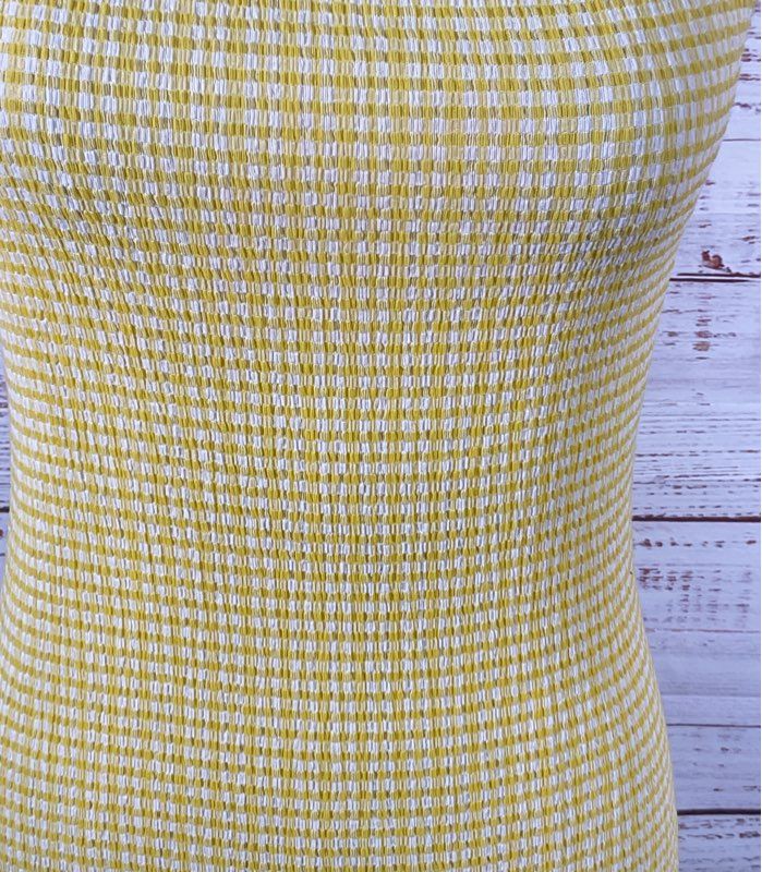 Permanent Vacation Ritual Tank Dress Yellow XS