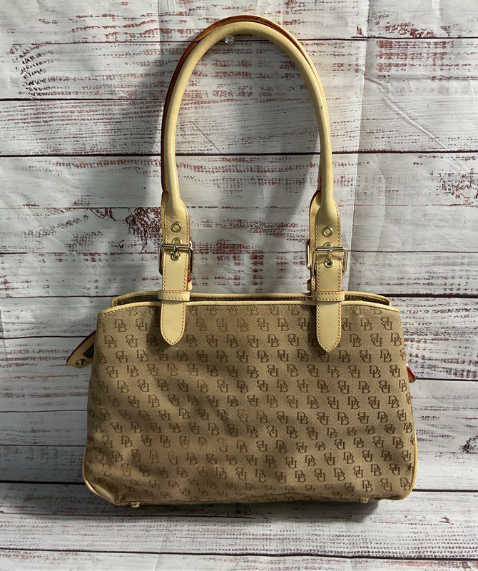 Dooney & Bourke Women's Brown Monogram Canvas Shoulder Bag