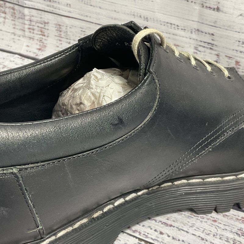 Sandro Black Leather Derby Ankle Boot Men's 8/Women's 9.5
