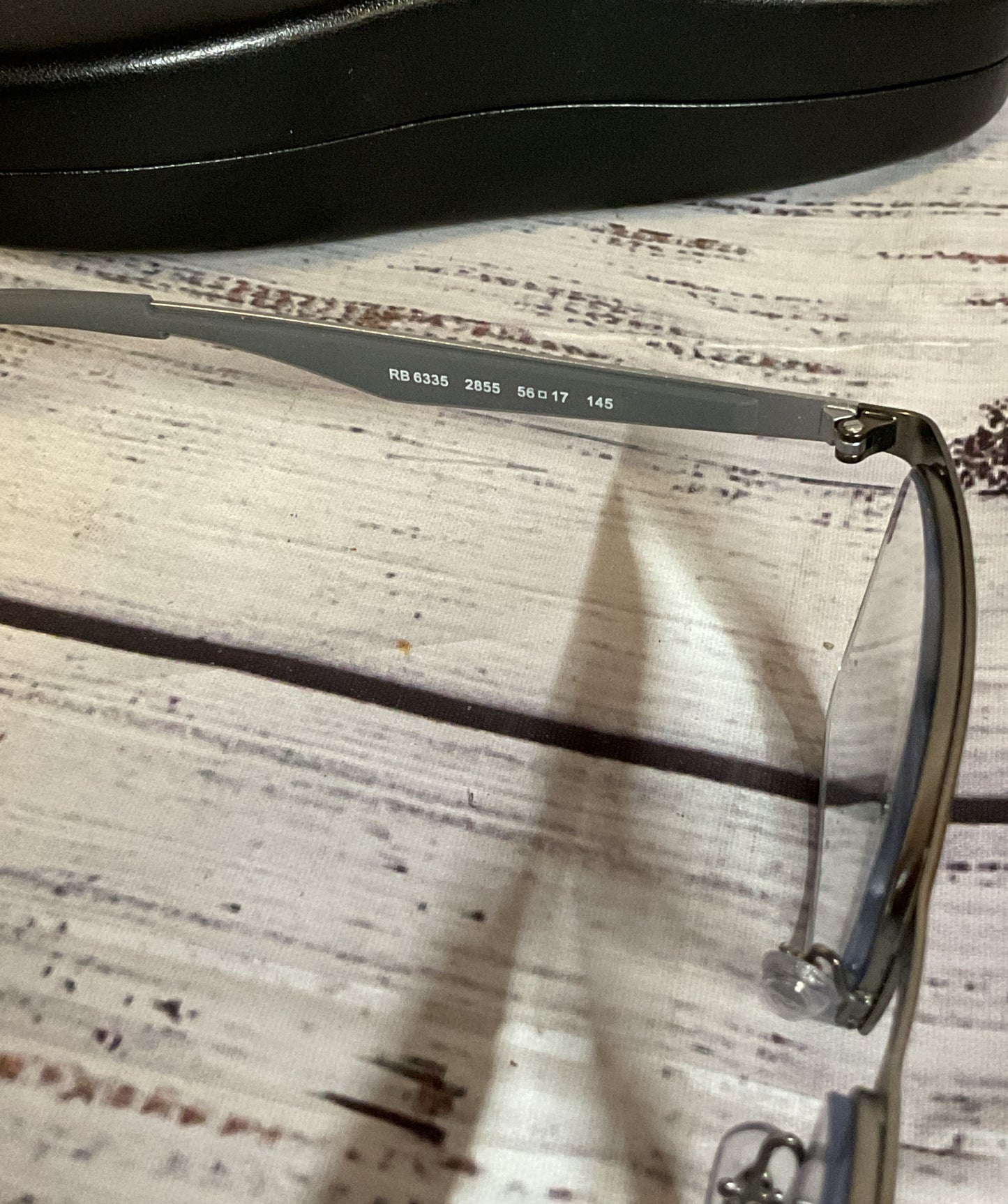 Ray Ban Gray RB6335 2855 145 Eyeglasses Frames Only with Case