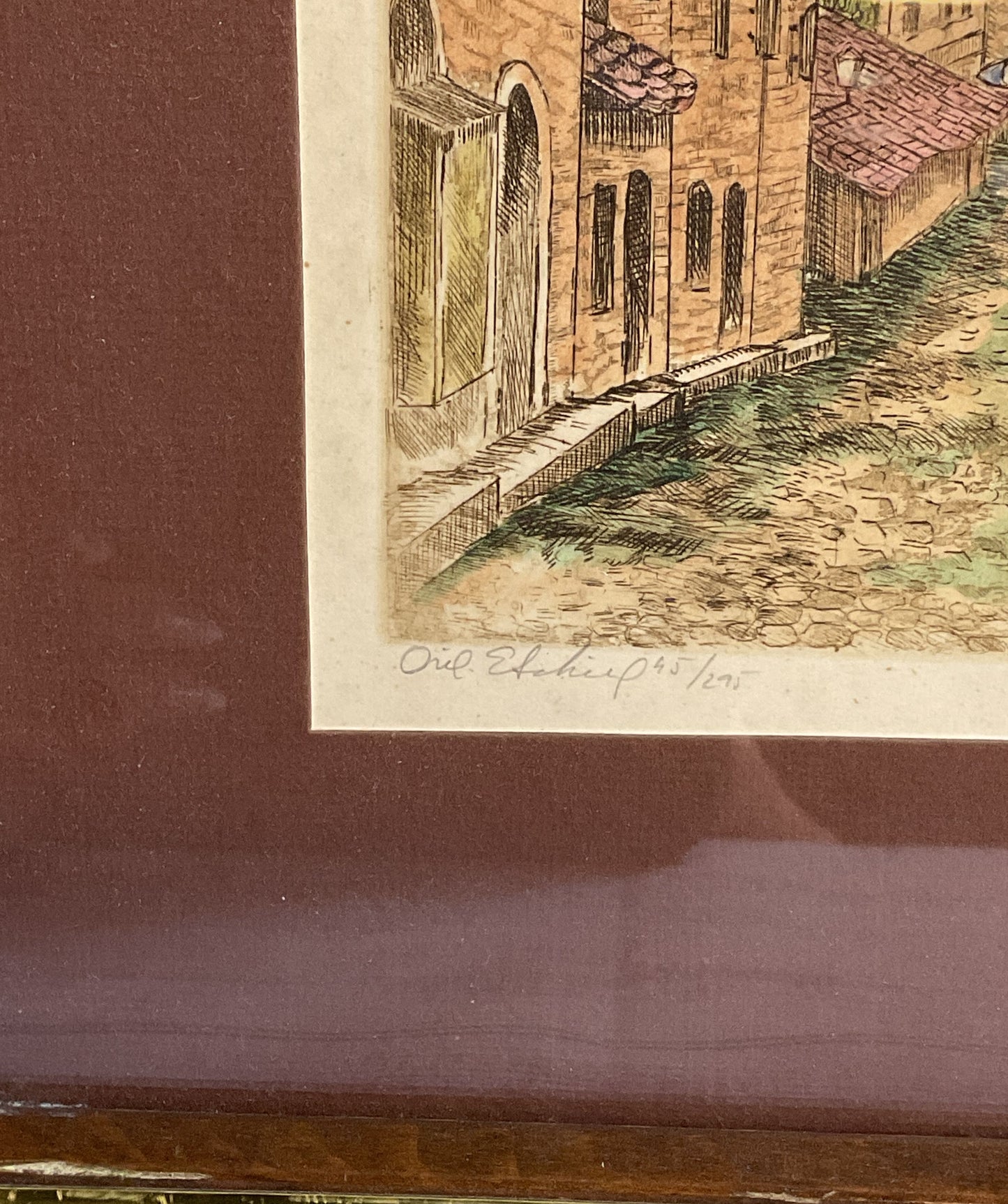 1980s Signed. Marianne L. Almasy Limited Series 45/295 Oil Painting Euro Painter