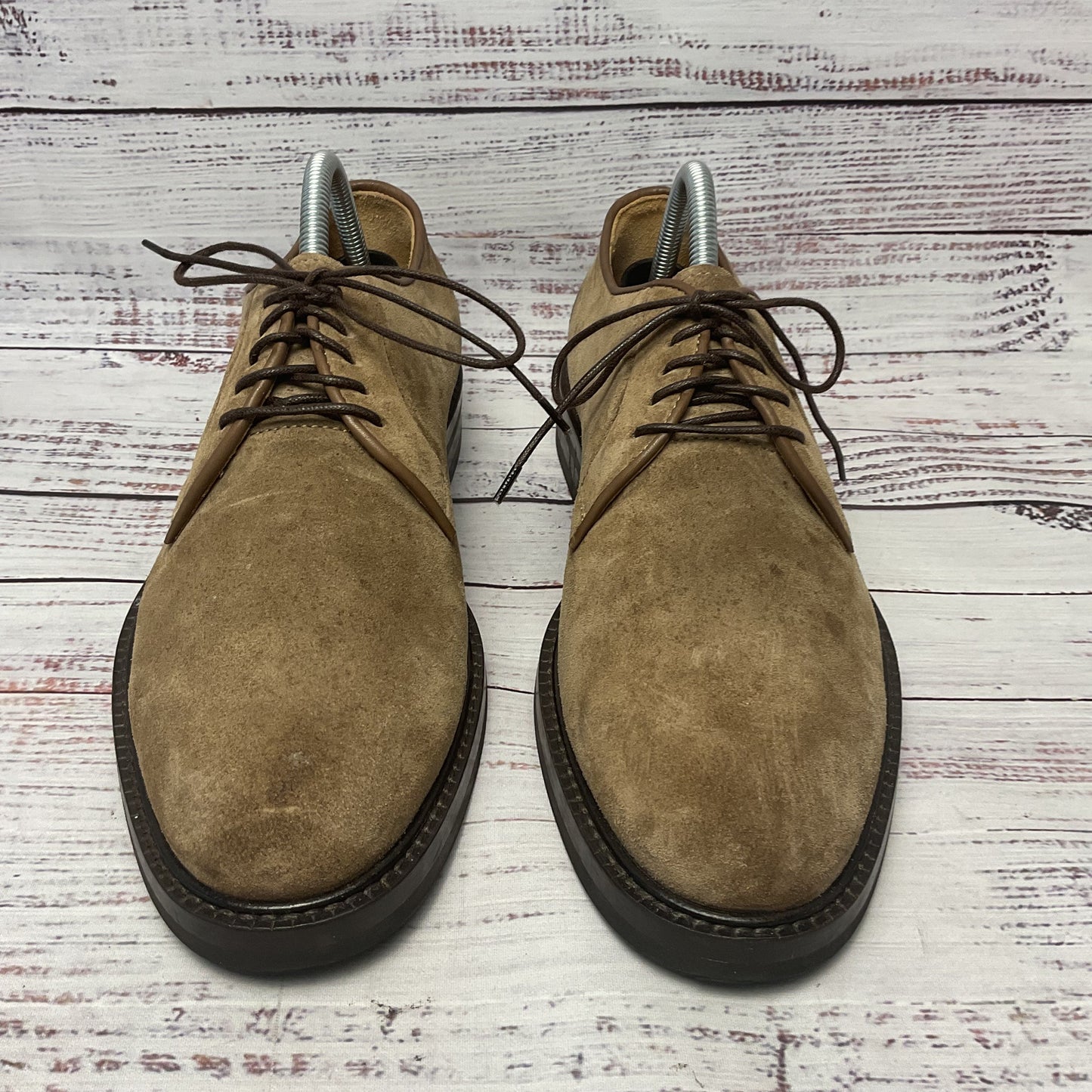 Suitsupply Brown Suede Derby Dress Shoe Men Size 7.5