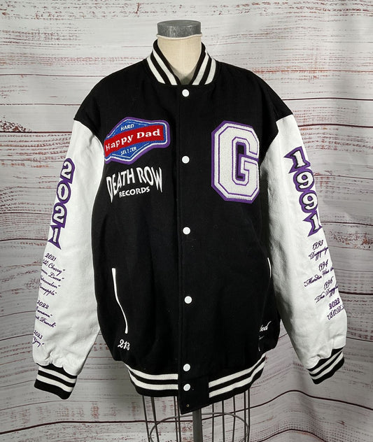 Happy Dad Death Row Varsity Jacket Multicolor 2X