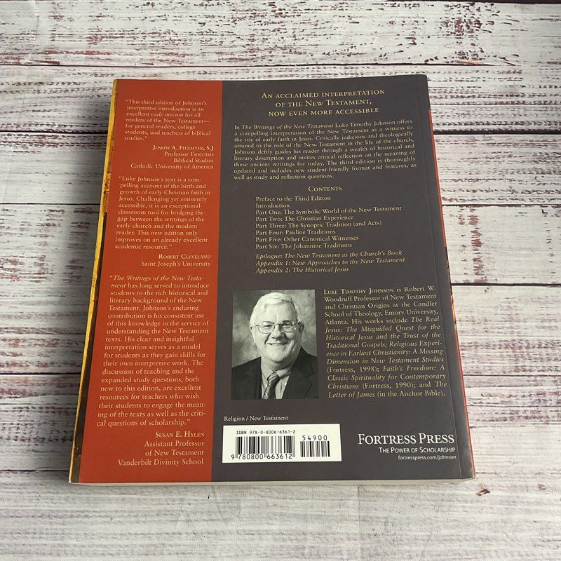 The Writings Of The New Testament Luke Timothy Johnson 3rd Edition Softcover