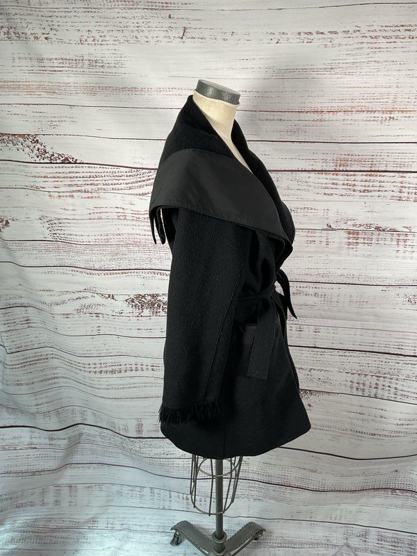Vintage MOTYS Collection Women's 100% Wool Black Coat Size 43 EU