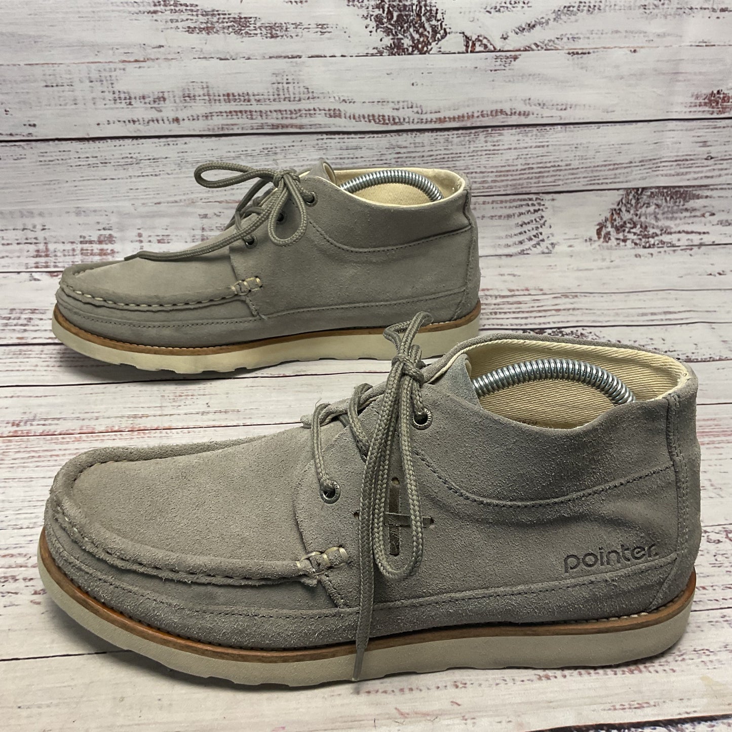 Pointer Connor Grey Suede Wedge Sole Chukka Boot Men Size 9