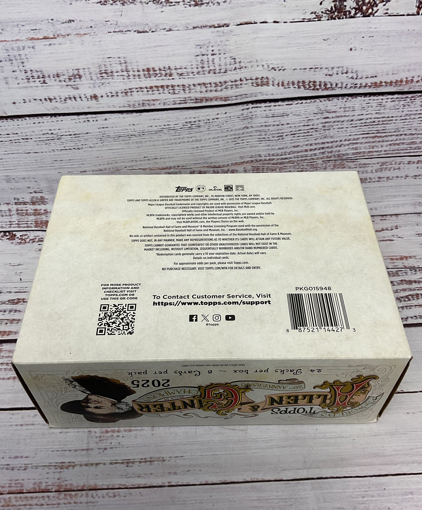 2025 MLB Baseball Topps Allen & Ginter Hobby Box ~200 Trading Cards