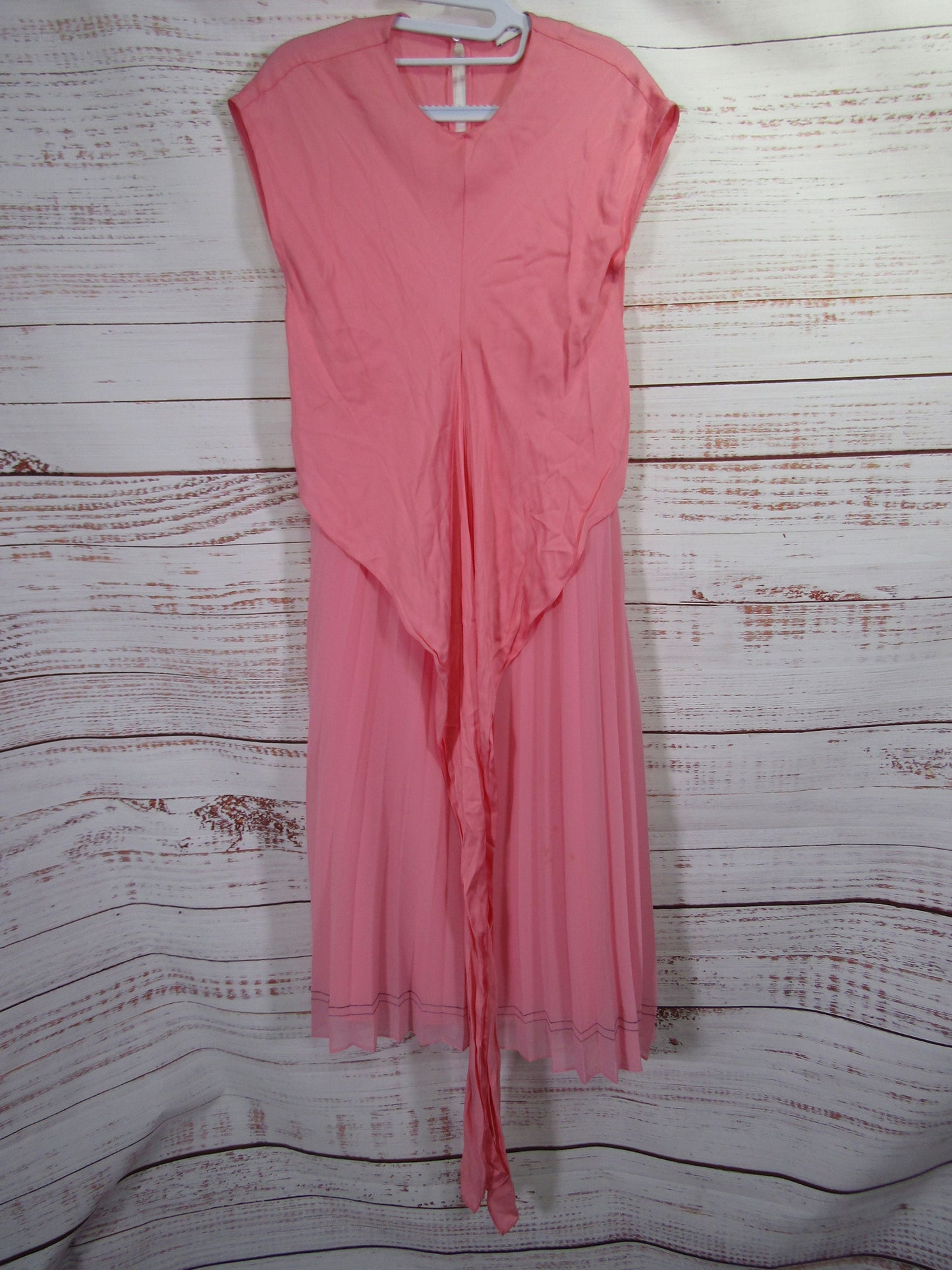 Sandro Janyce Women's Pink Sleeveless Pleated Dress Size 38