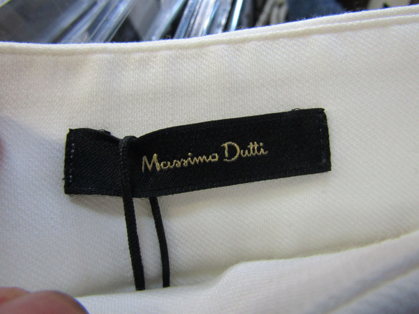 Massimo Dutti Women's White Trouser Pants Size 10