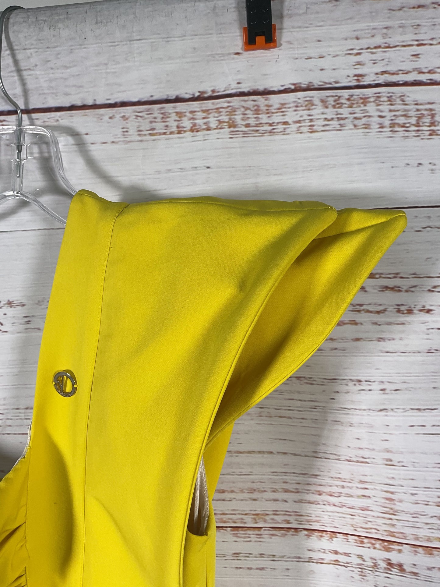 Valtadoros Yellow Asymmetrical Dress - Size L