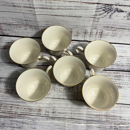 Set of 6 VTG. 1972 Noritake Edinburgh 7146 Japanese Porcelain Tea Cups