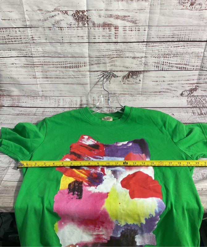 Gallery Dept. Men's Quantum Green Graphic Print Cotton Short Sleeve T-Shirt Sz M
