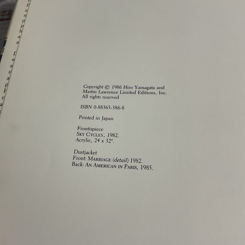 SIGNED Hiro Yamagata 1st Ed. Hardcover Art Book By Austin Jaynes 1986