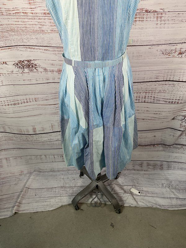 Samantha Sung Women's Blue Midi Dress With Bely Size 12 Read Below