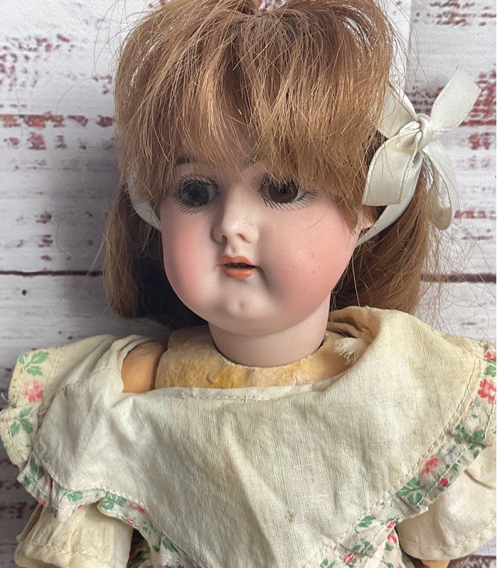 Vintage 14" German 897 Numbered Bisque-Head Doll