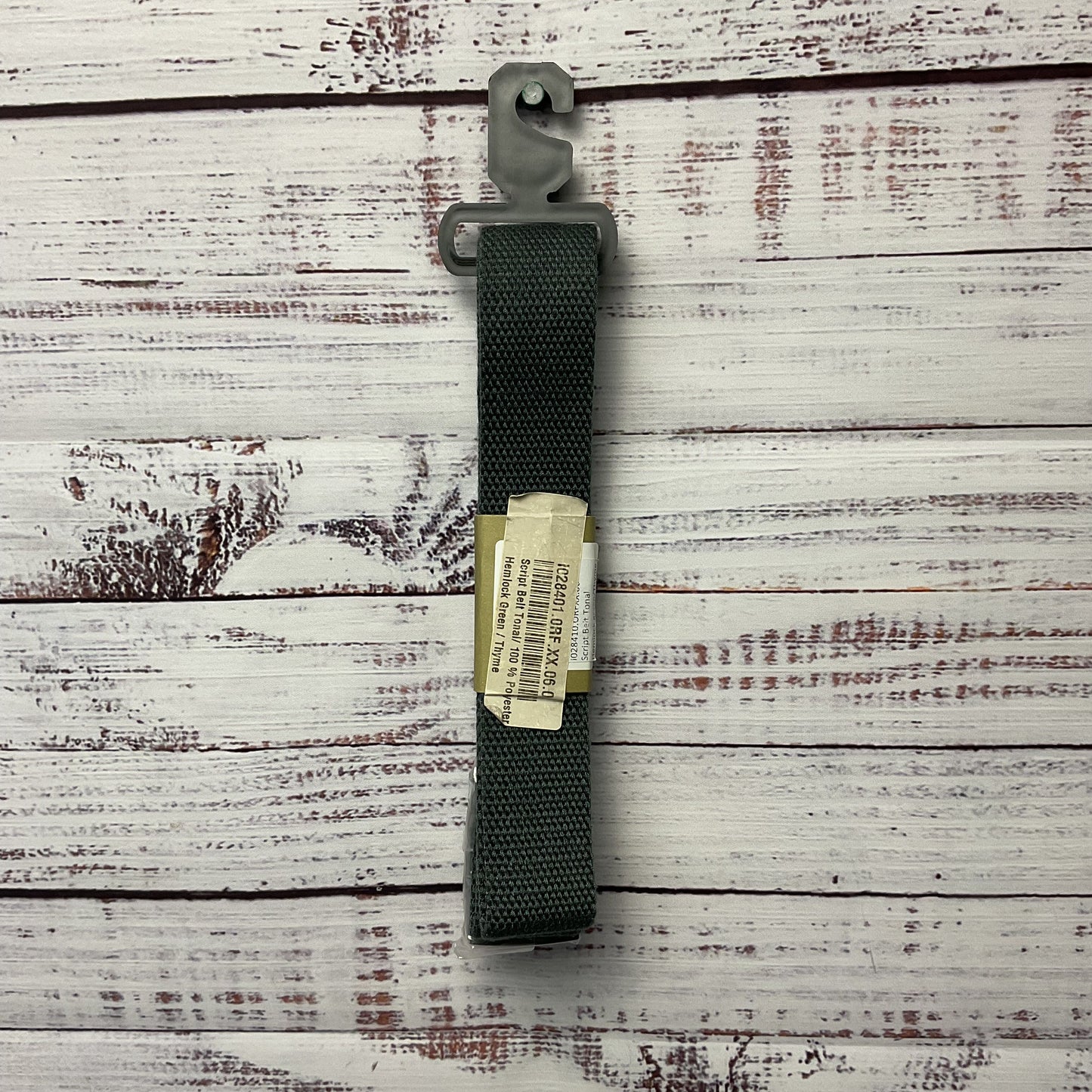 Carhartt Work In Progress Script Tonal Silver Pine Green Belt - Size 47" New