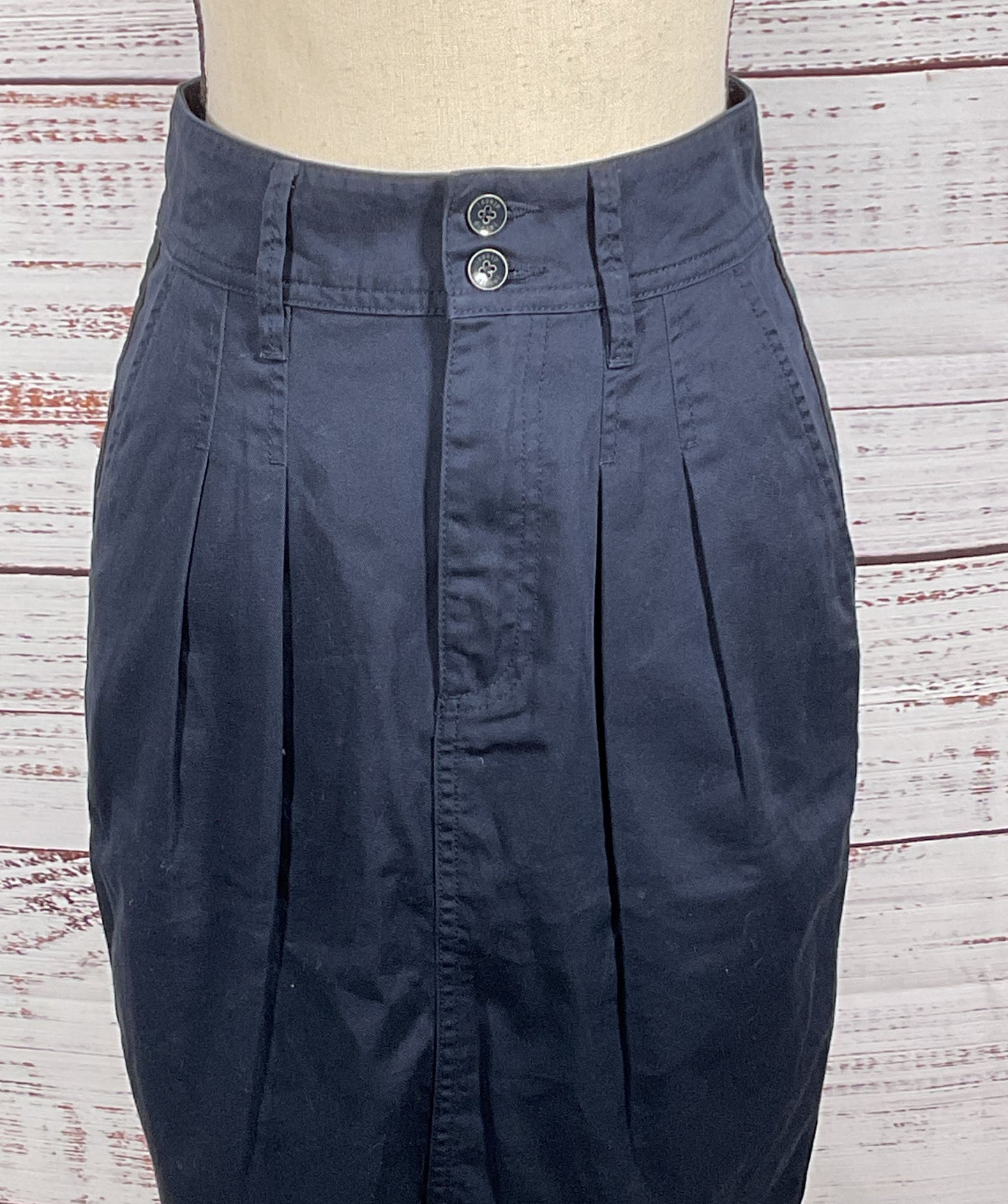 Diesel Cargo Pencil Skirt Navy Blue 26