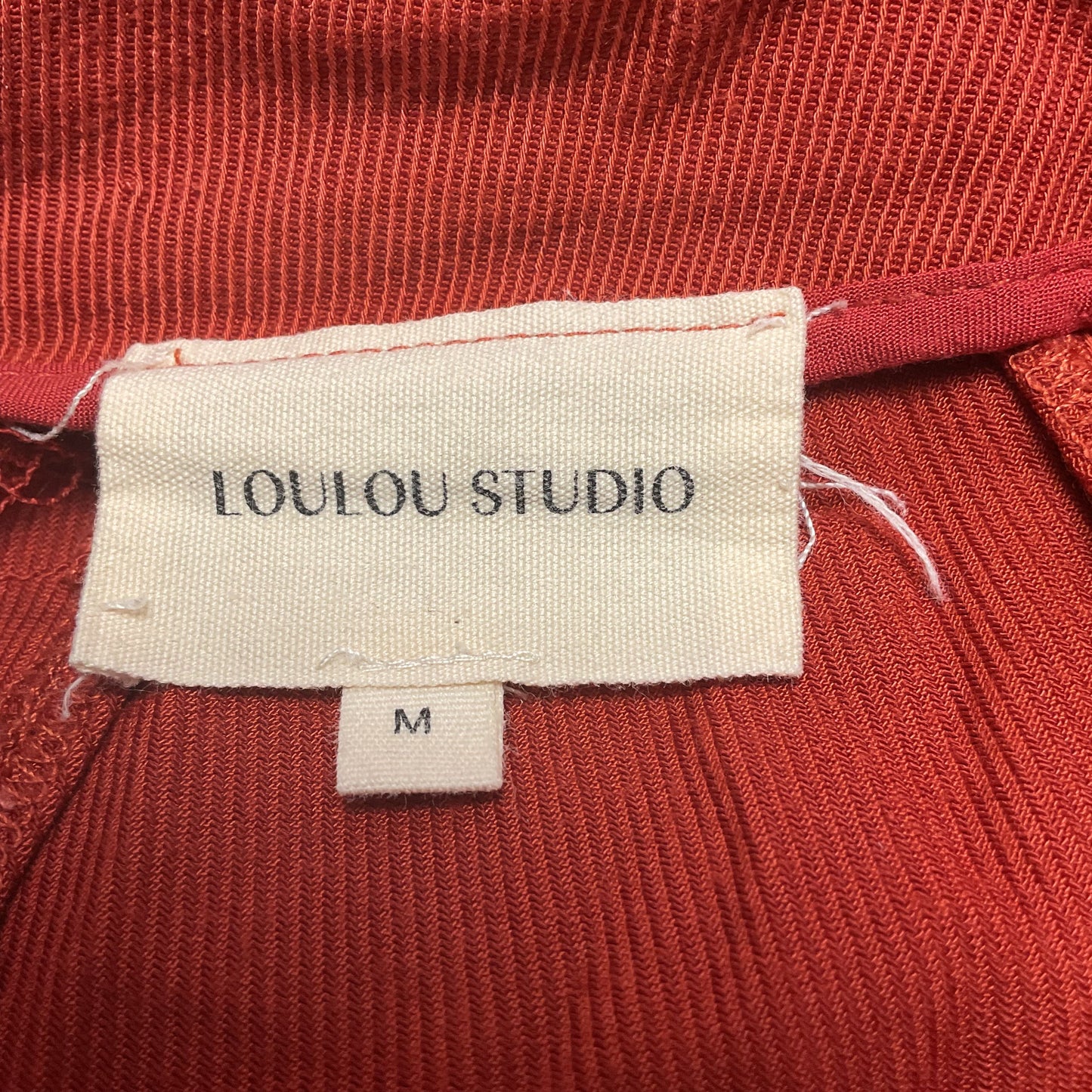 Loulou Studio Burnt Orange Twill Style High Rise Pants - Size M 30"x29"