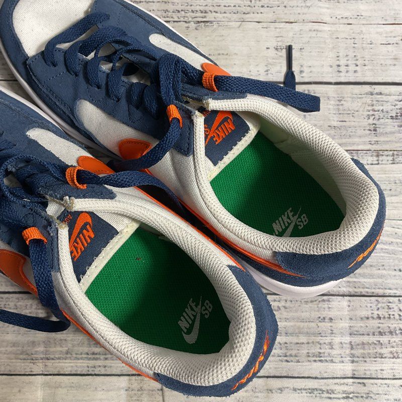 Nike SB Adversary Navy Blue/Orange Canvas Sneaker Men's Size 10 Shoe