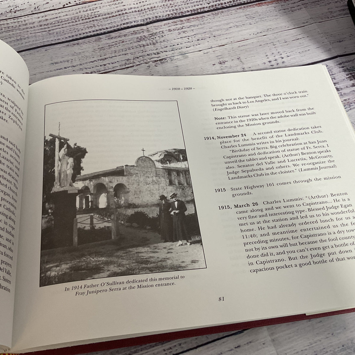 Krekelberg, Rev. William. Mission San Juan Capistrano. The Rise and Fall of a CA