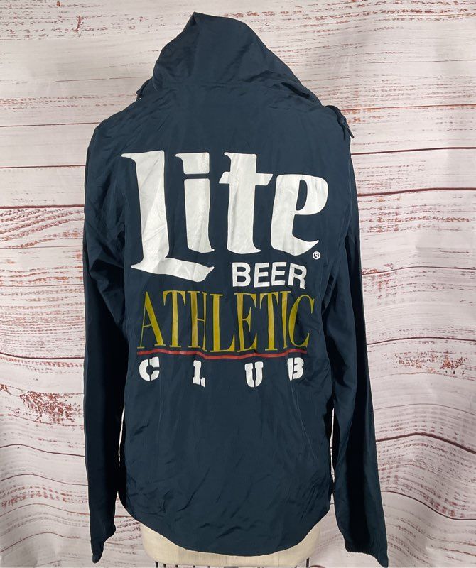 Mitchell & Ness Miller Lite Beer Athletic Club Windbreaker Navy XL