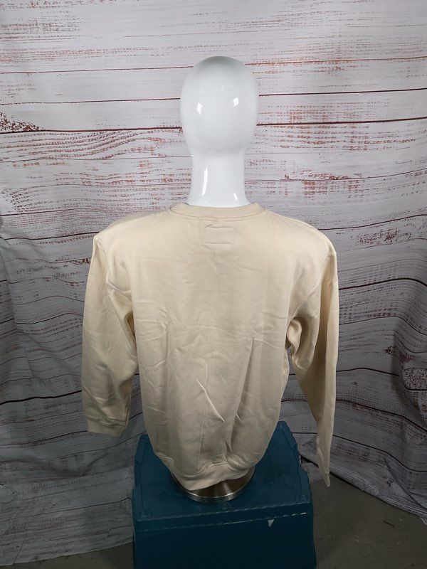 Anduril Industries Men's Cream Heavy 3D Embroidered Crewneck Sweatshirt 3XL