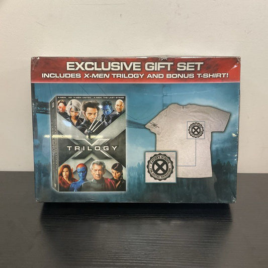 X-Men Trilogy DVD Set And Xavier School T Shirt Sealed Brand New