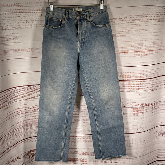 ANINE BING Women's Blue Button-Up Denim Jeans- SZ 24