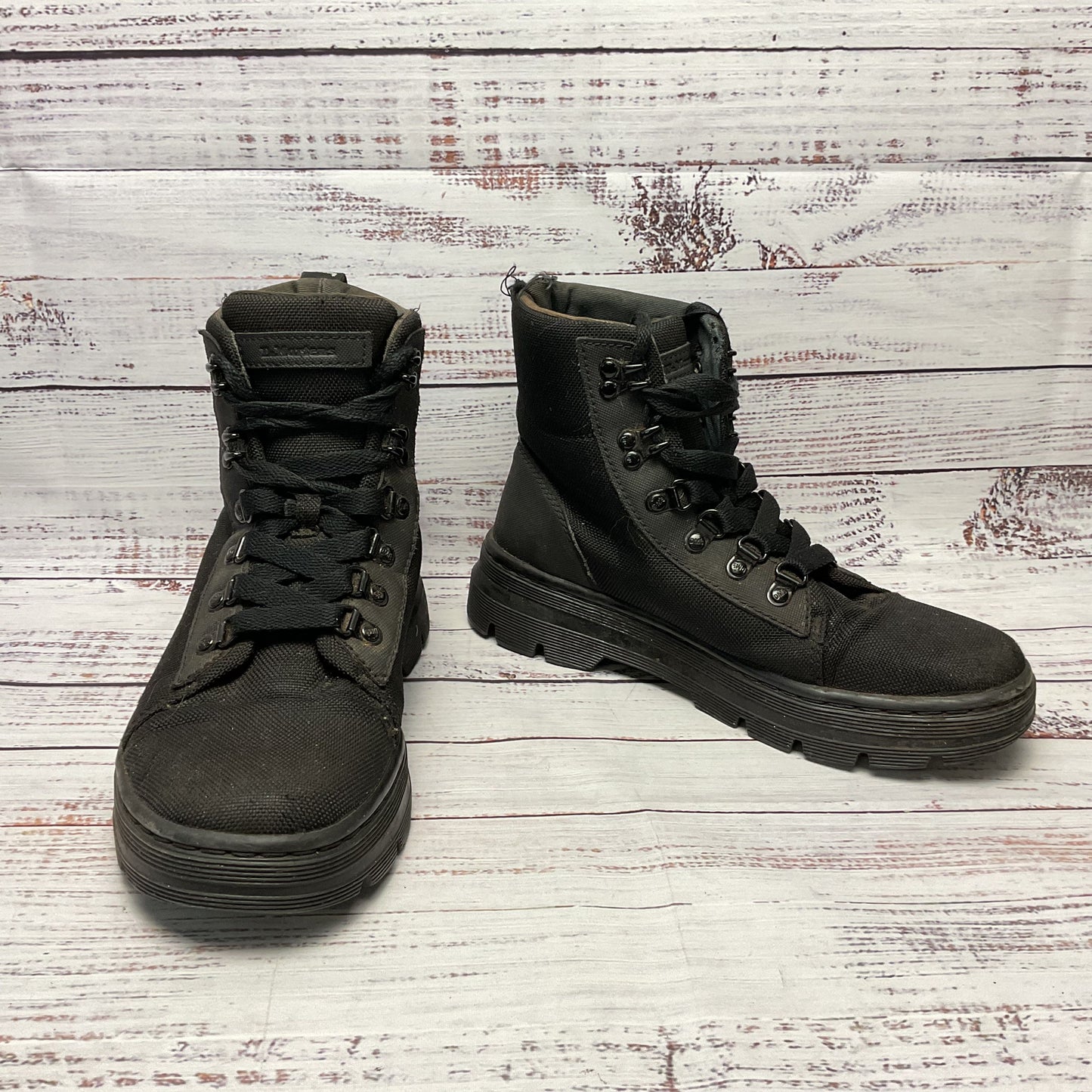 Dr. Martens Combs W Black Combat Boot Women Size 7 As-Is