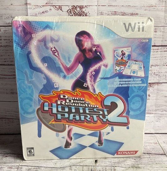 Nintendo Wii Dance Dance Revolution Hottest Party 2 Sealed Box