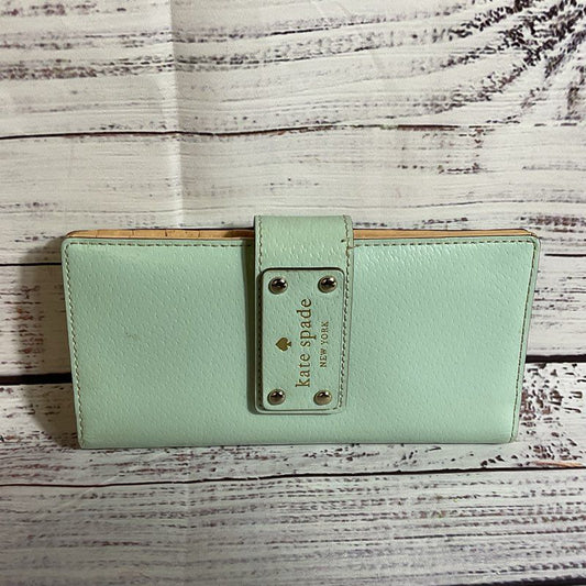 KATE SPADE Leather Seafoam Green Wallet