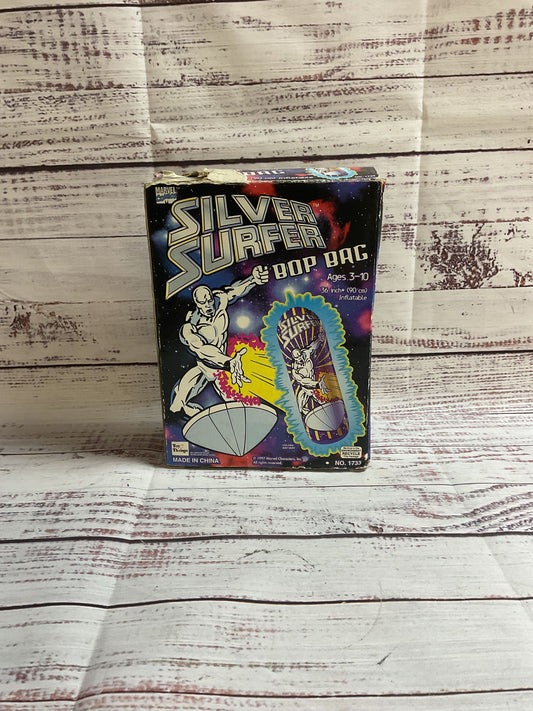 Vintage Marvel Comics Silver Surfer Inflatable Bop Bag 90cm