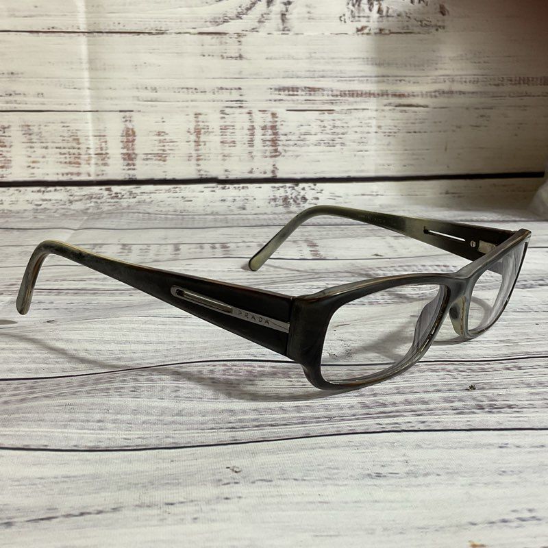 VTG. PRADA VPR171 Unisex Gray Eyeglass Frames- 52[ ]15 (FRAMES ONLY)