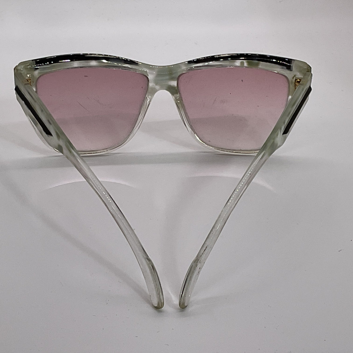 VTG. LEONARD Paris Women's Acrylic Lucite Oversized Sunglasses- FRAMES ONLY