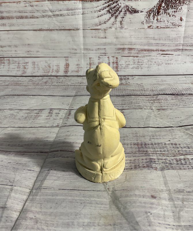 Vintage Donald Duck Bisque Chalkware Figurine. Marked Walt Disney Collectible