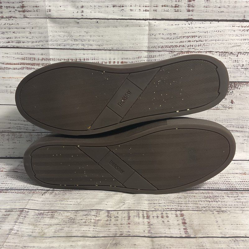 Thursday Everyday Brown Leather Low Top Sneaker Men's Size 14
