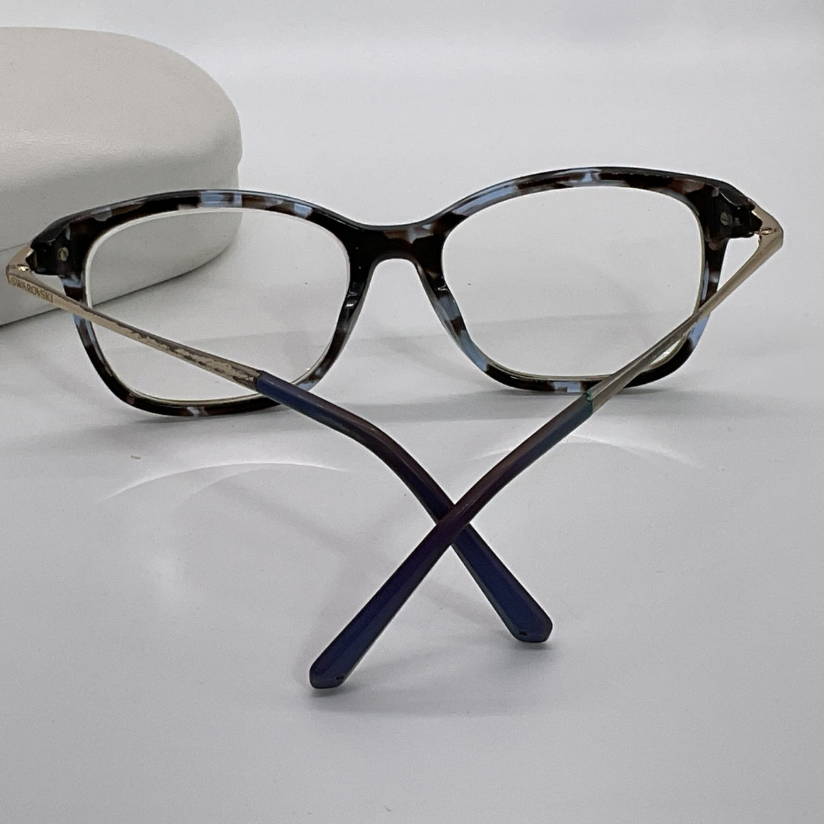 SWAROVSKI SK5350 Women's Blue Black Eyeglasses- FRAMES ONLY
