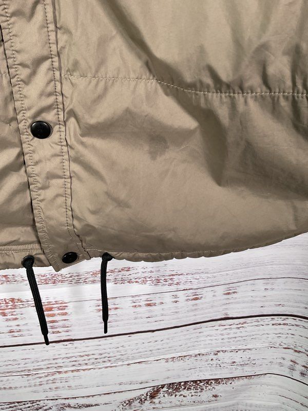 The North Face Jacket Men's 2XL Tan Blue Orange Plaid Quilted Shacket Reversible